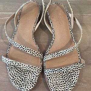 Madewell Animal Print Sandals size 7